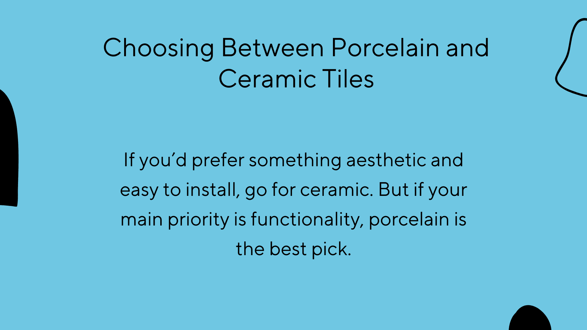 how to choose between porcelain and ceramic tiles