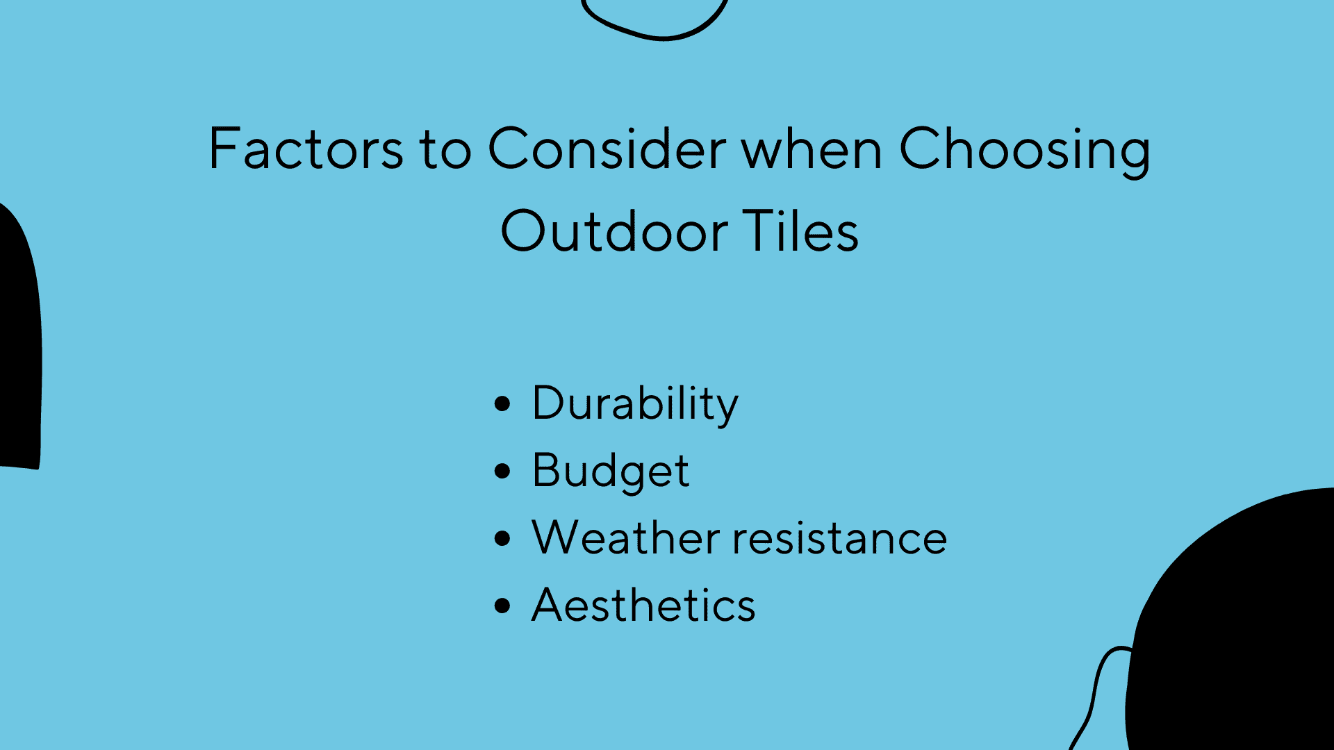 what to consider when choosing outdoor tiles
