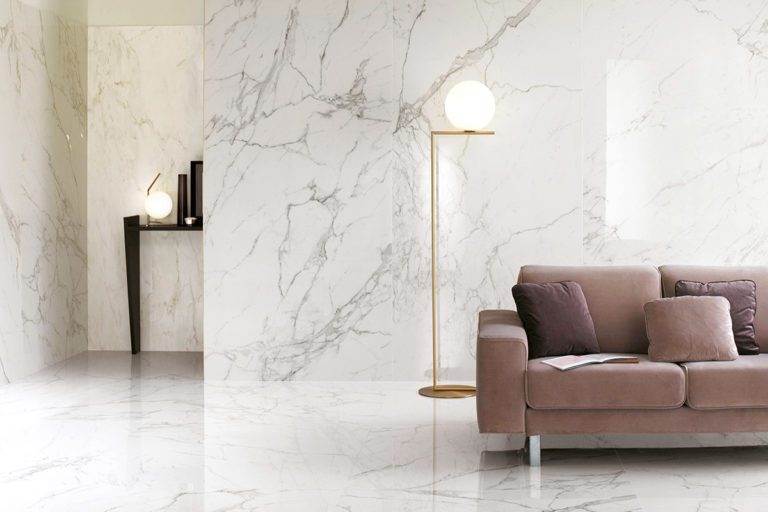 Buy Porcelain Slab Marble Calacatta Polished Tile 1200x2780 6mm (Code ...