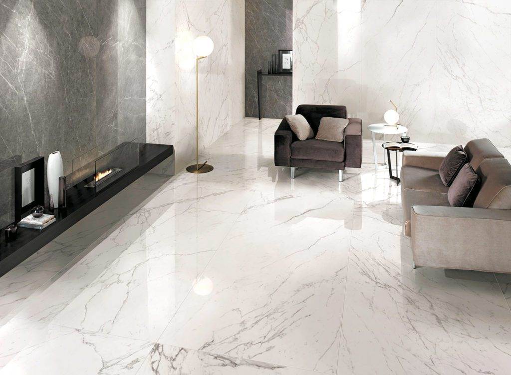 Buy Porcelain Slab Marble Calacatta Polished Tile 1600x3200 6mm (Code ...