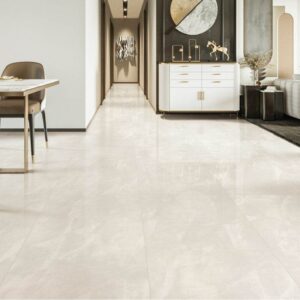 Osteria Ivory Polished Stone Look Porcelain Tile