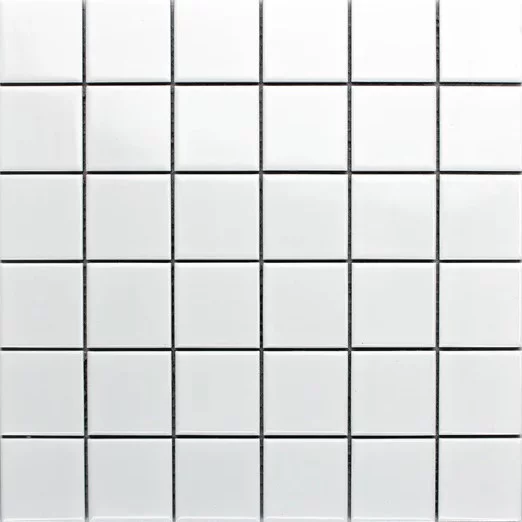 Square White Gloss 48x48 Mosaic Tile (Code:02767)