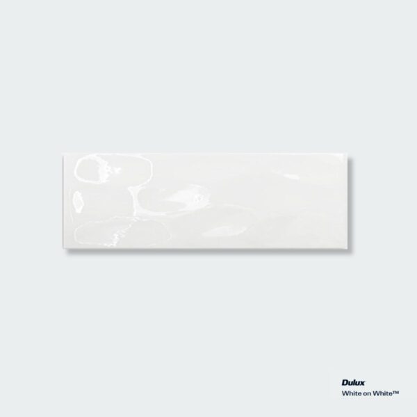 Handmade White Gloss 100x300 Wavy Surface