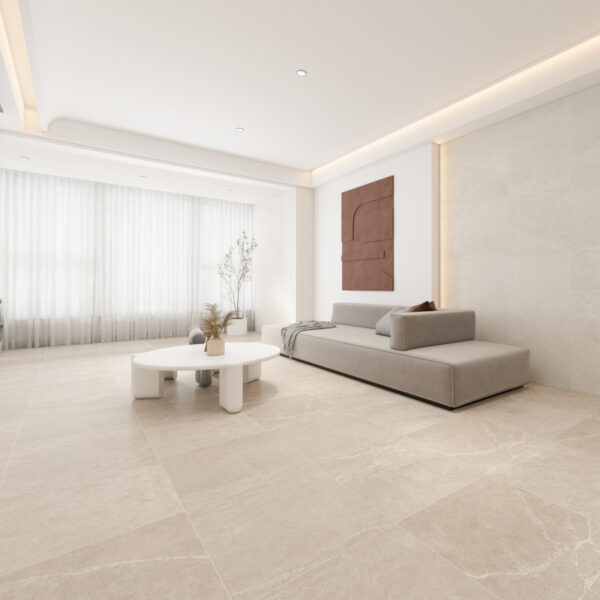 Gala Sand Matt 600x600 cheap stone look tile