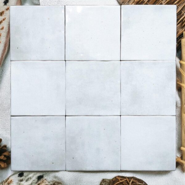 Krema Moonwhite Gloss Subway Wall Tile 125x125 (Code:02915)