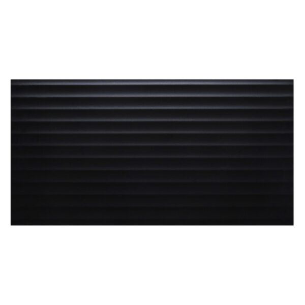 Oxford black matt flute wall tile 300x600 (3)