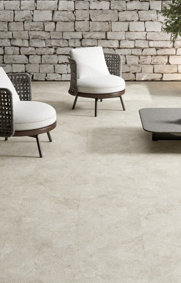 Juliet Neutral Matt Stone Look Tile 600x600 (Code:03060)